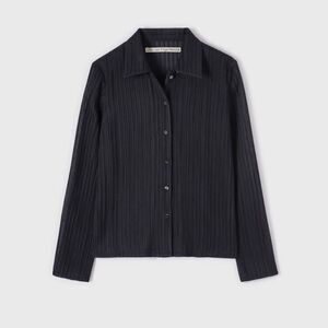 LFM Accord Crease Cardigan woman Black size 8-10 NWT in packaging